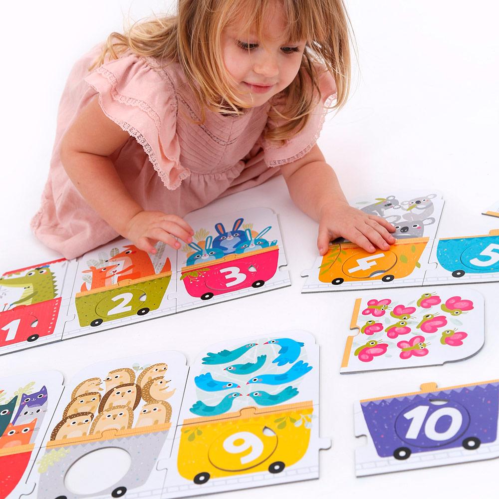 Puzzle El tren de los números 30 pzs