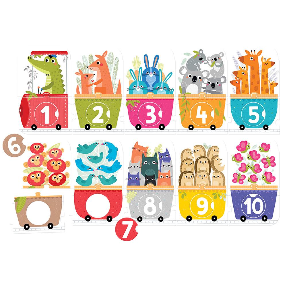 Puzzle El tren de los números 30 pzs