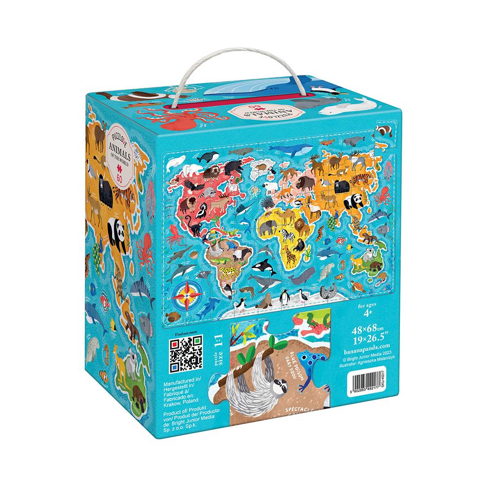 Puzzle animales del mundo 60 pzs