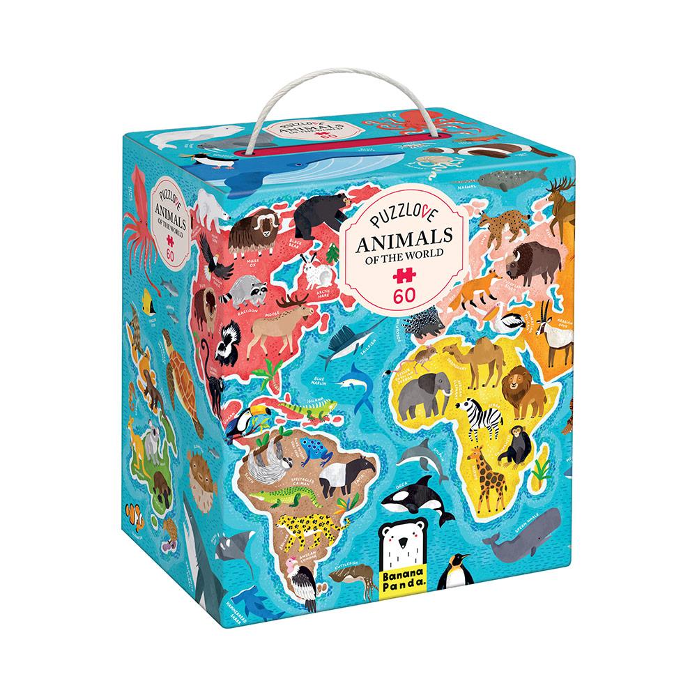 Puzzle animales del mundo 60 pzs