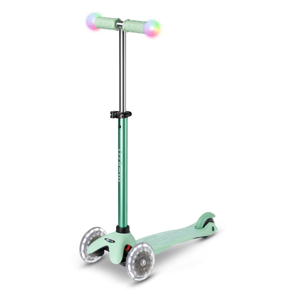 Patinete Mini2Grow Deluxe Magic LED Menta