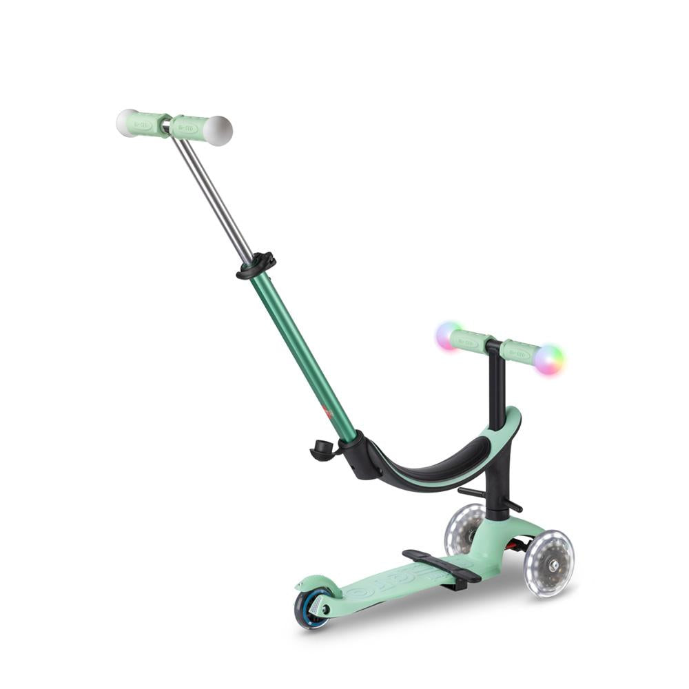 Patinete Mini2Grow Deluxe Magic LED Menta