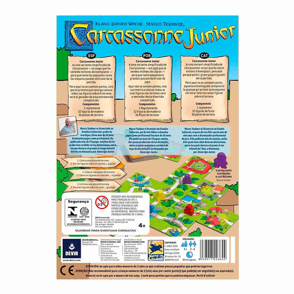 Juego de mesa Carcassonne junior