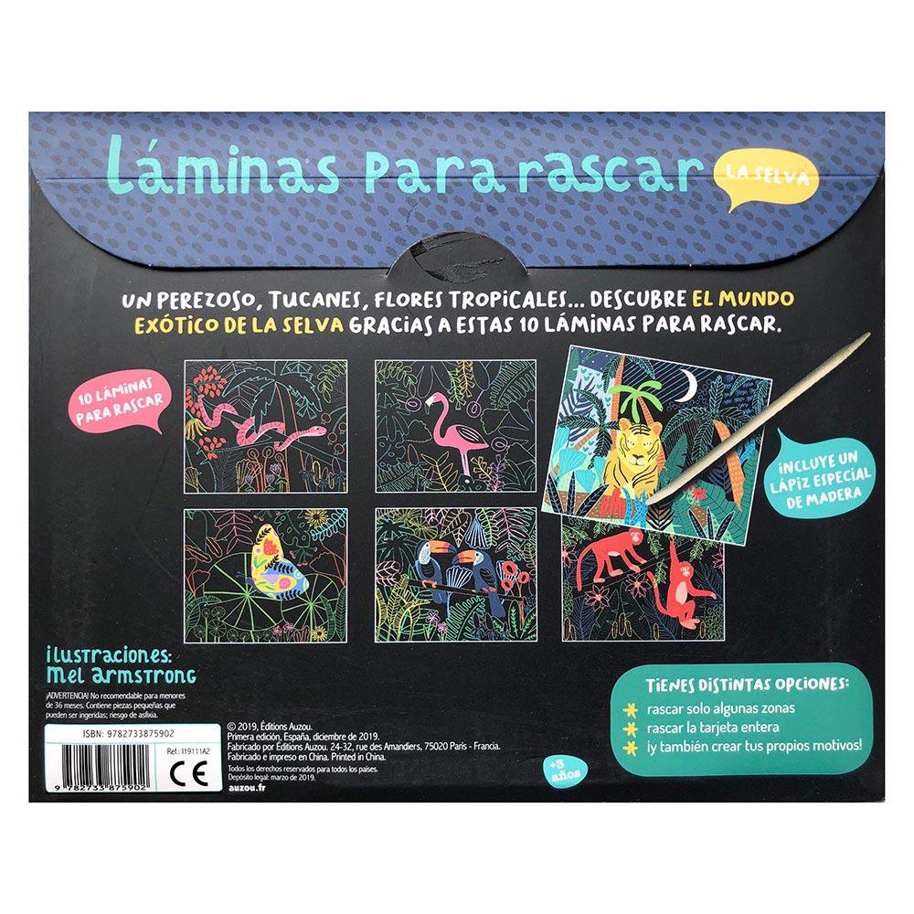 Mi estuche de artista: Mis láminas para rascar la selva