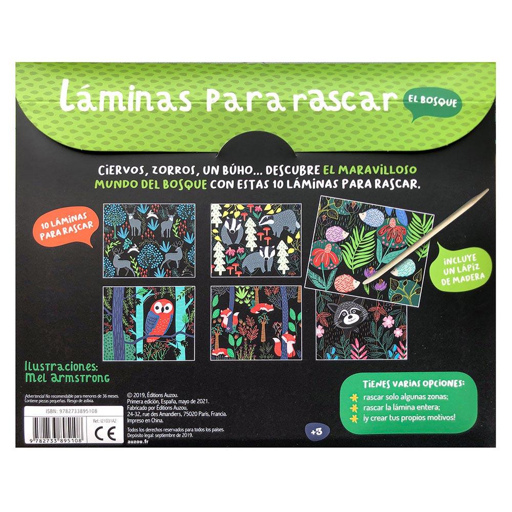 Mi estuche de artista: Mis láminas para rascar el bosque