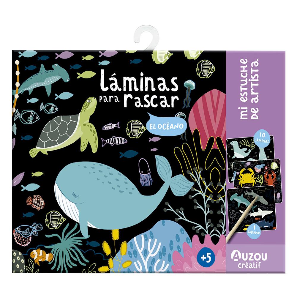 Mi estuche de artista: Mis láminas para rascar el océano