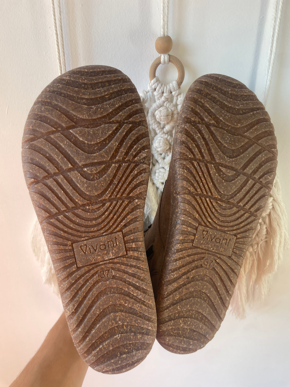 Vivant - Bota barefoot serraje topo