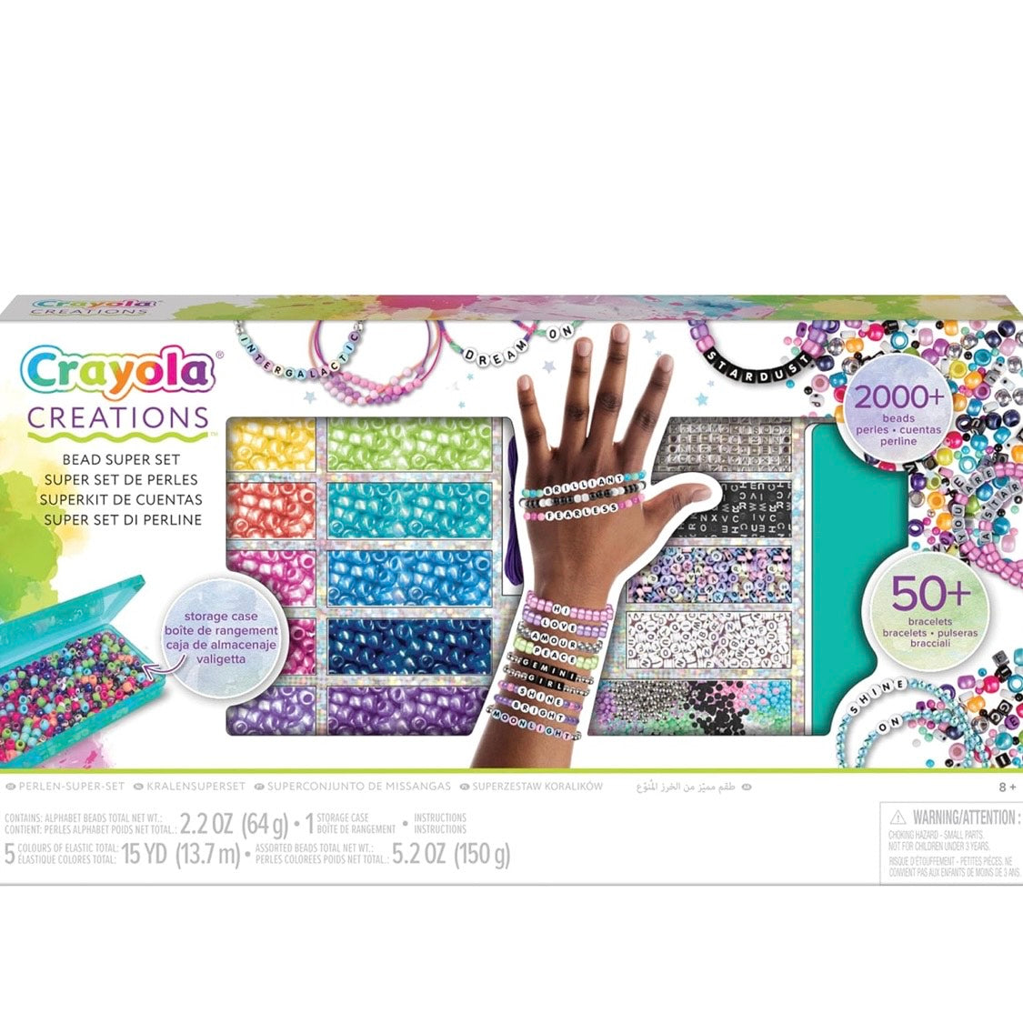 Set perlas y letras crea tus pulseras - Crayola