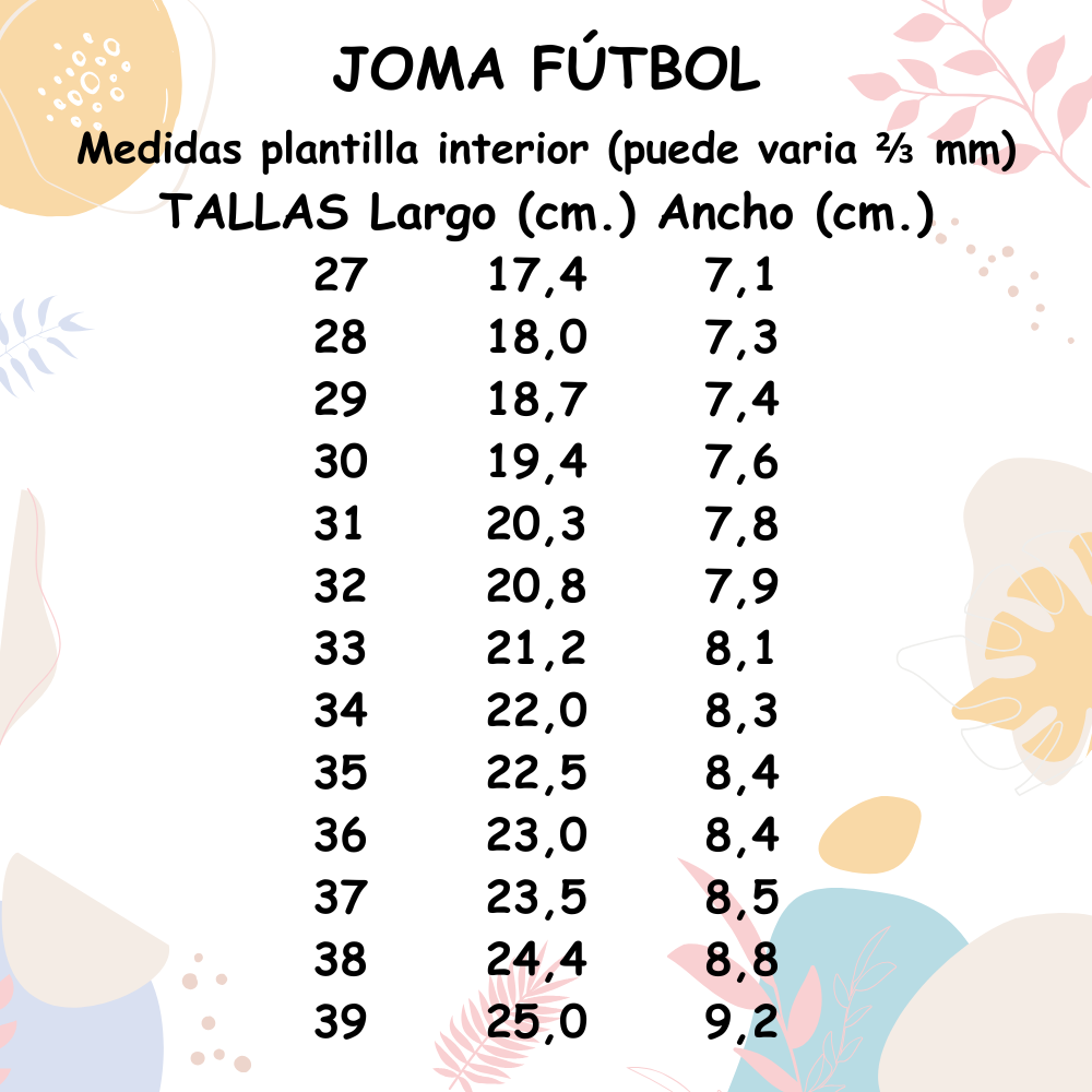 Guía de Tallas