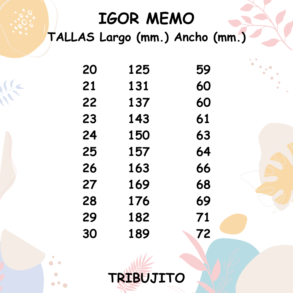 Guía de Tallas
