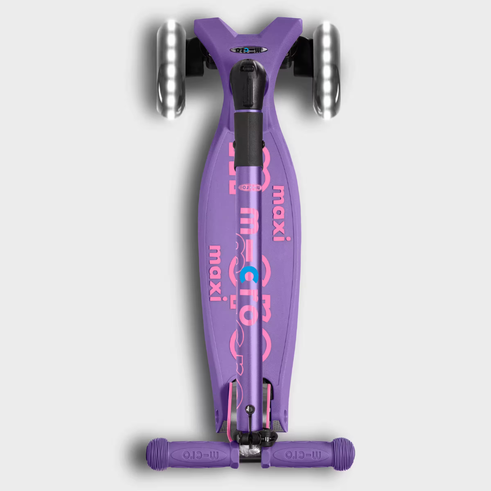 Patinete Plegable Maxi Deluxe LED Lila