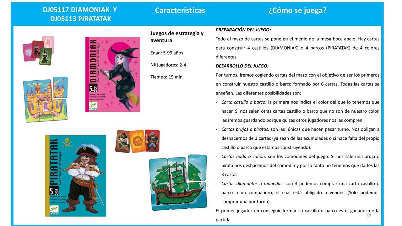 Juego de cartas Piratatak - Djeco