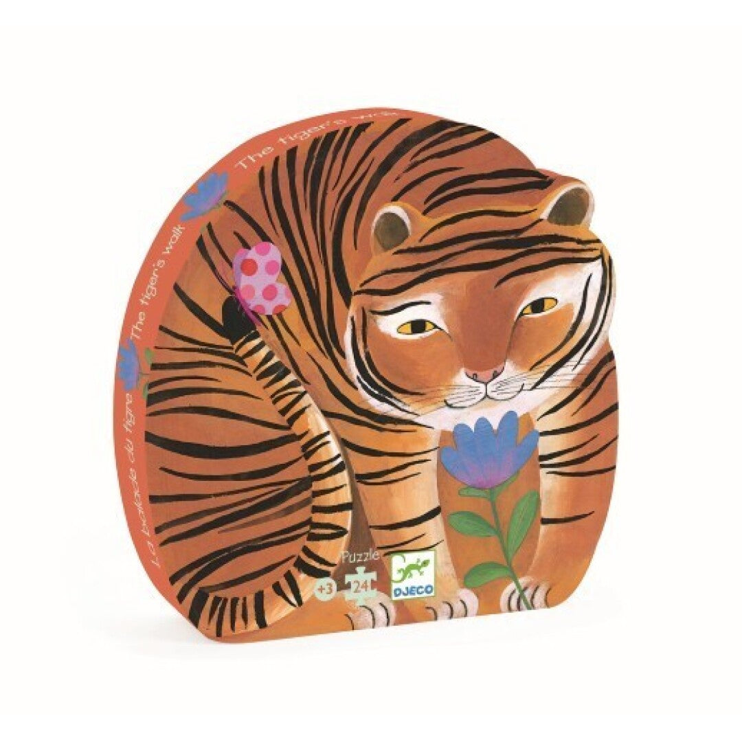 Puzzle silueta El paseo del Tigre 24 pzas - Djeco