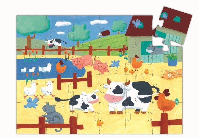 Puzzle silueta Las Vacas 24 pzas - Djeco