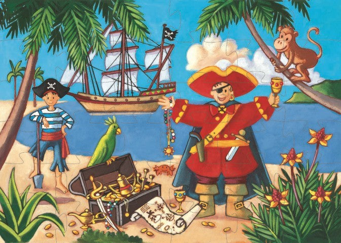 Puzzle silueta El pirata 36 pzas - Djeco