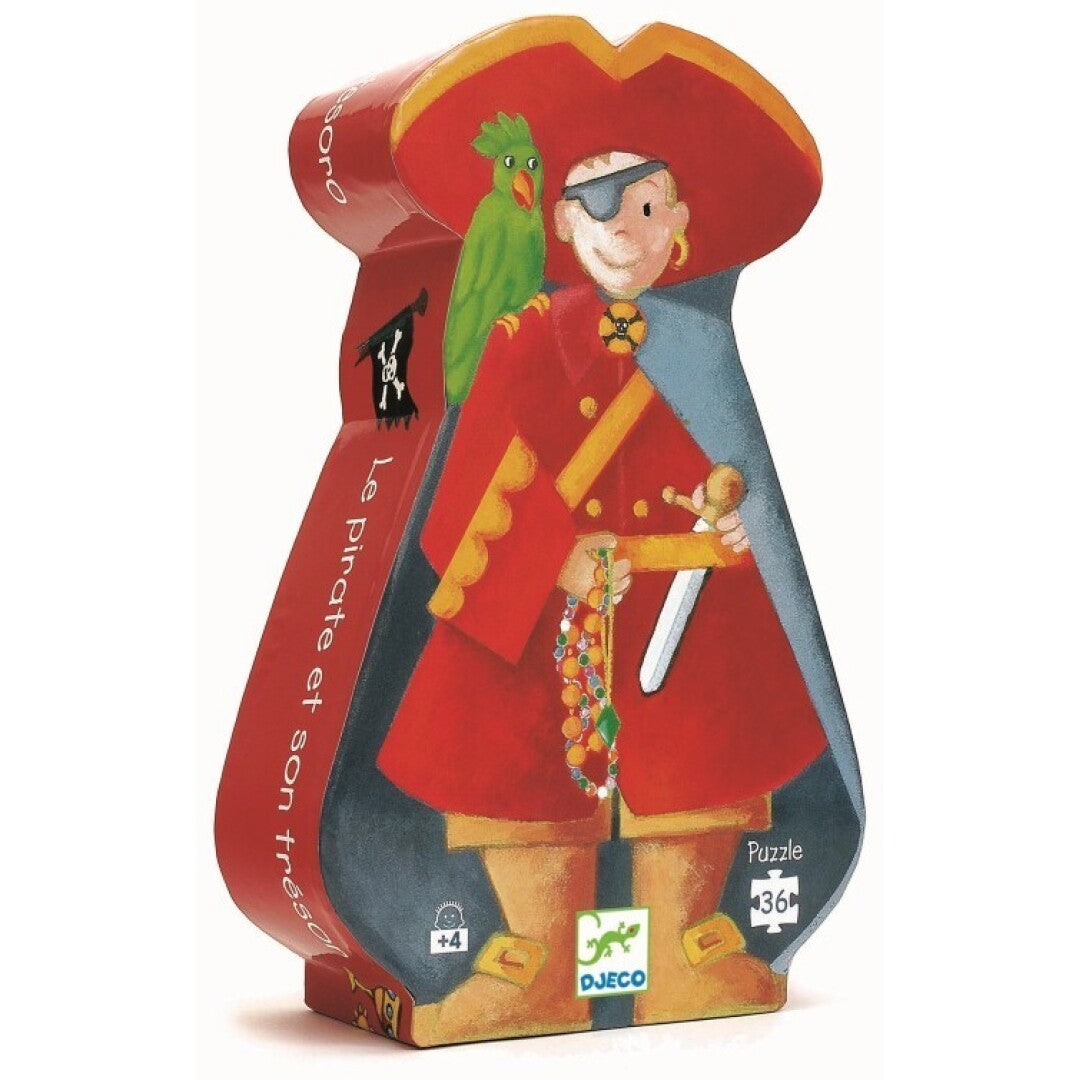 Puzzle silueta El pirata 36 pzas - Djeco