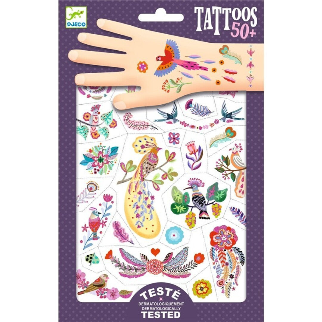 Tatuajes Pájaros brillantes - Djeco