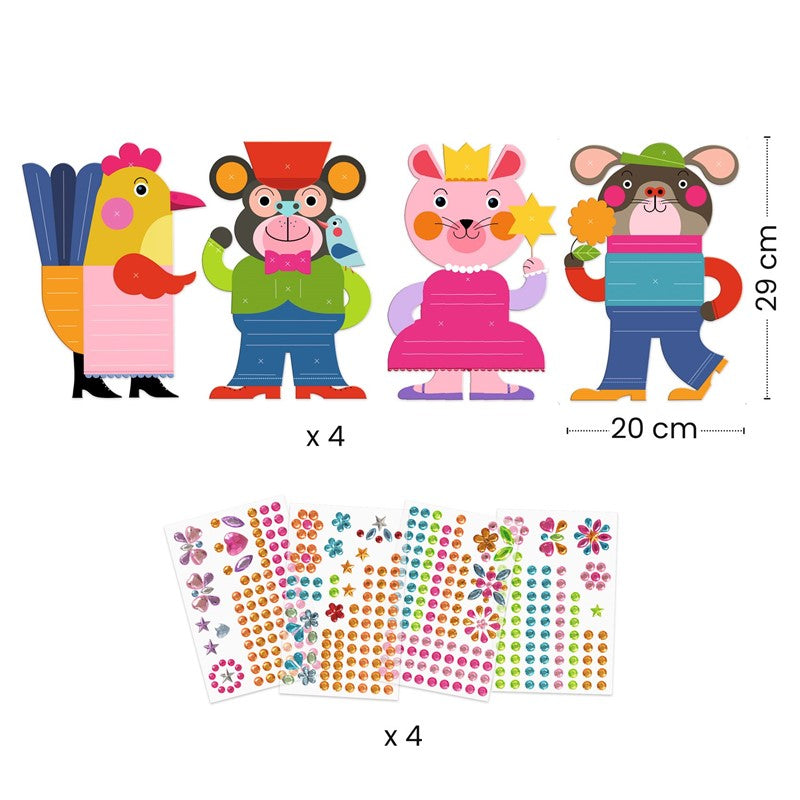 Crear con pegatinas resplandecientes - Djeco