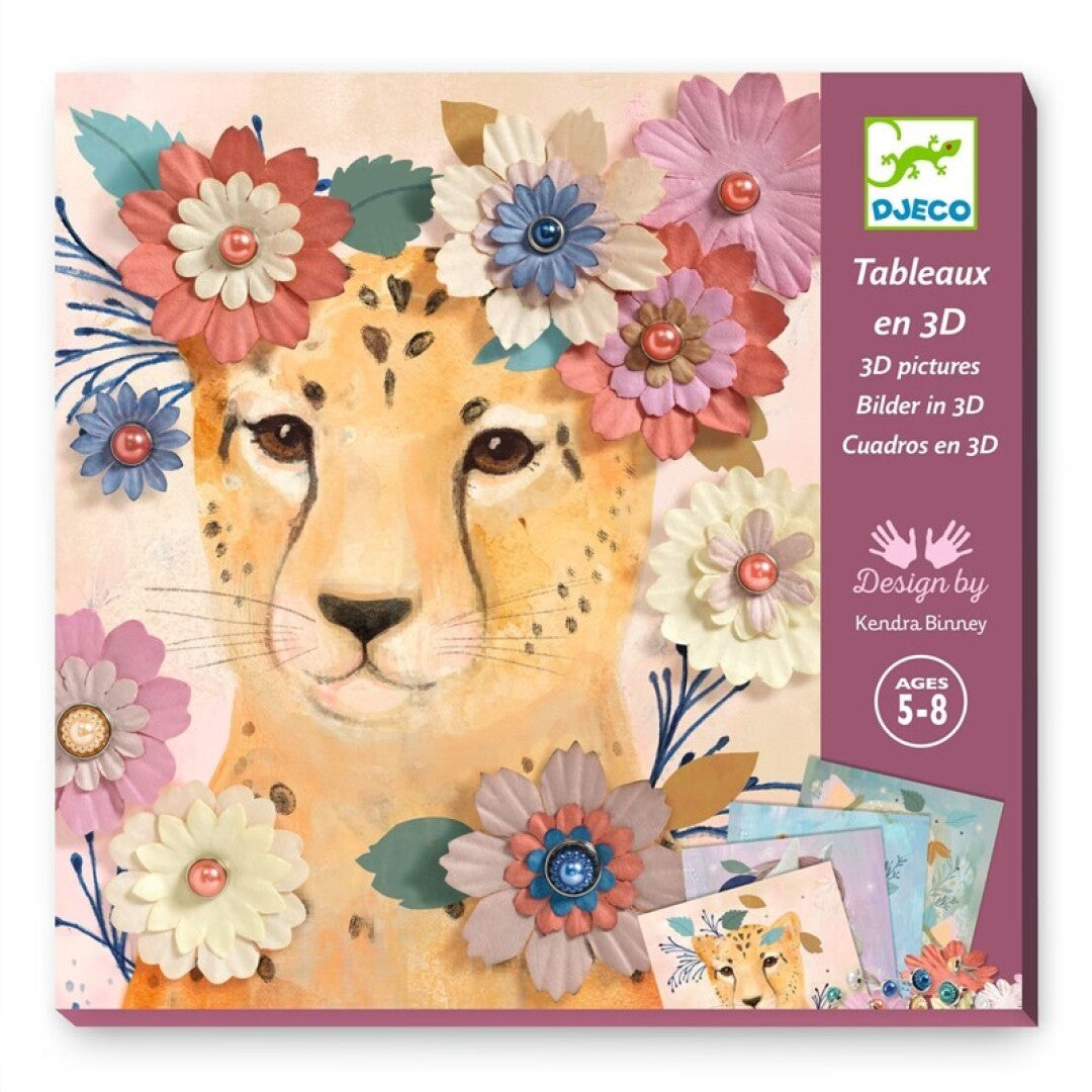 Papel creativo Coronas de flores - Djeco