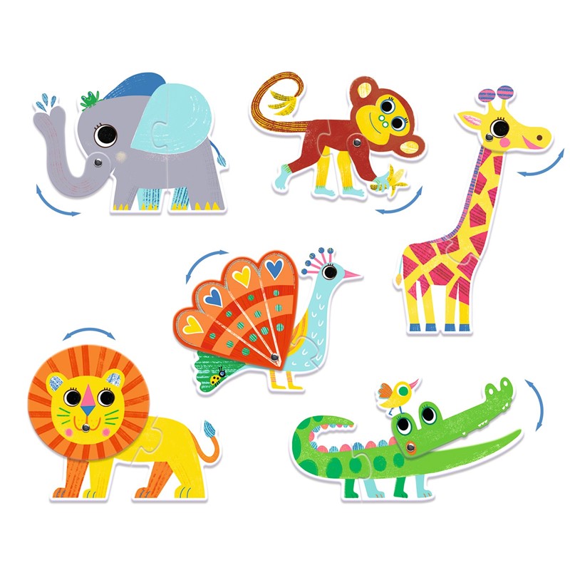 Puzzle Animales Articulados - Djeco