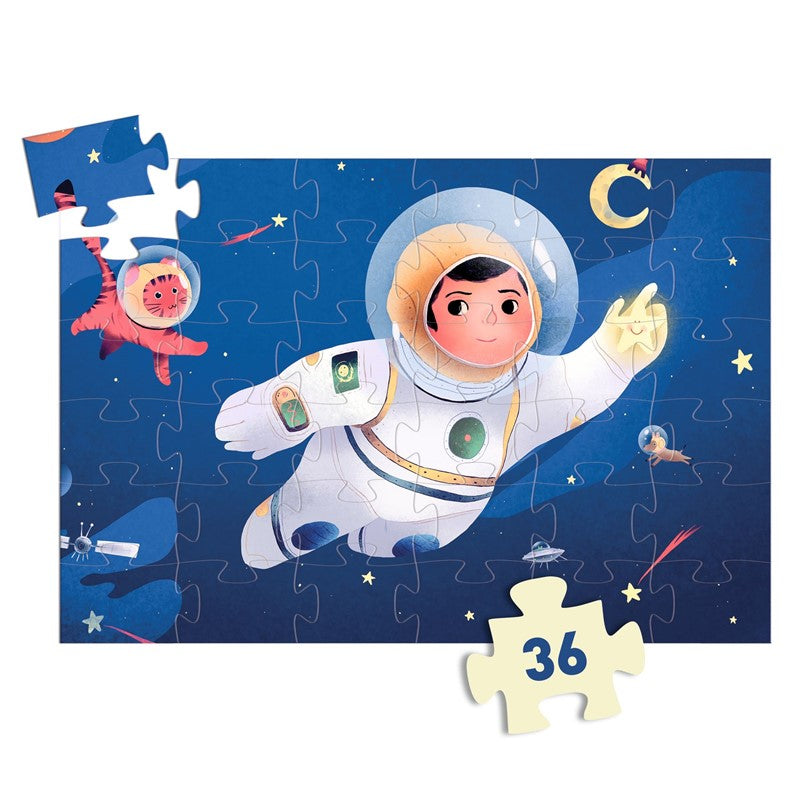 Puzzle silueta Astronauta 36 pzas - Djeco