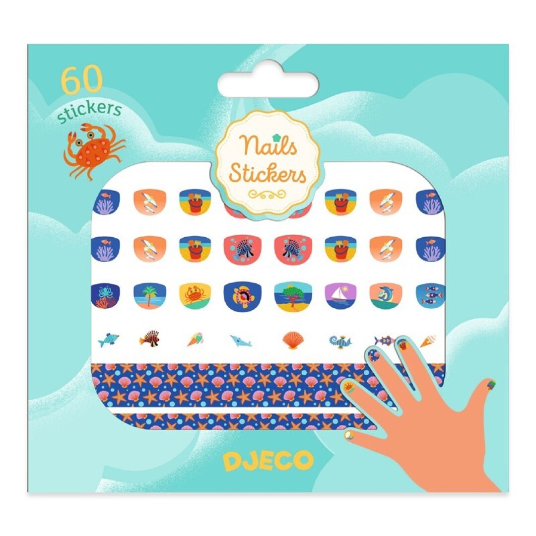 Pack pegatinas para uñas: Mediterráneo - Djeco