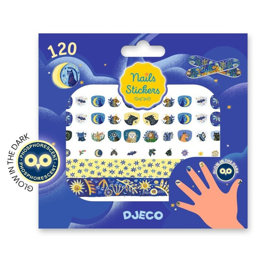 Pack pegatinas para uñas: Reflejos de luna - Djeco