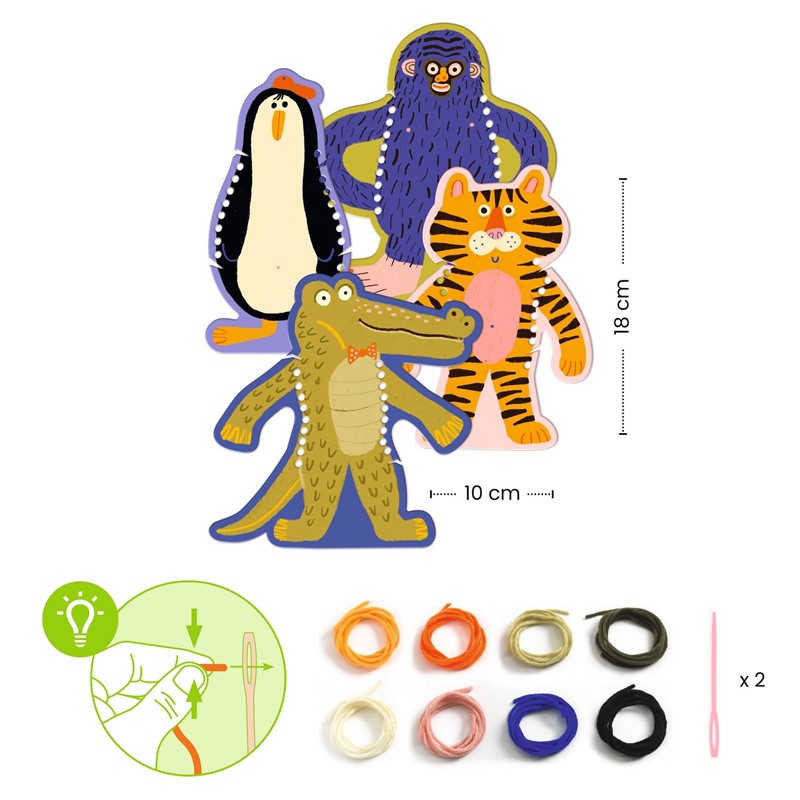 Ensartes Tejido Jerséis de animales - Djeco