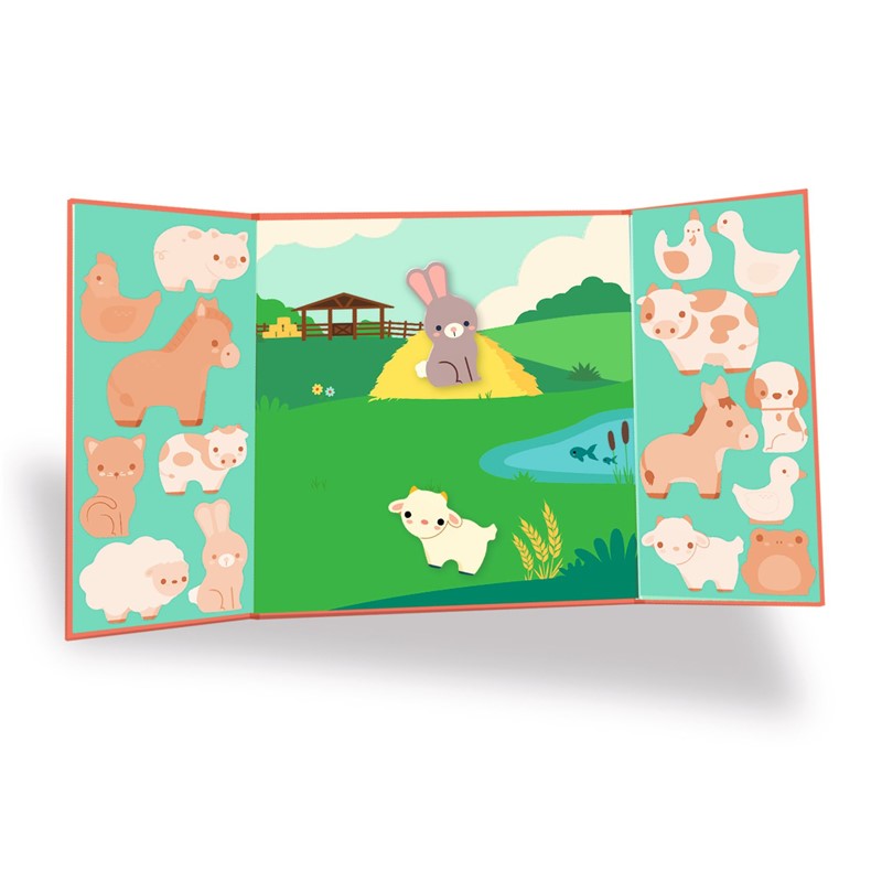 Pegatinas reposicionables Los animales de la granja - Djeco