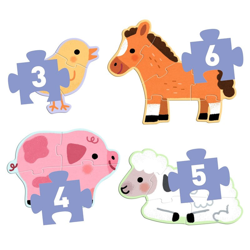 Puzzle evolutivo La granja - Djeco