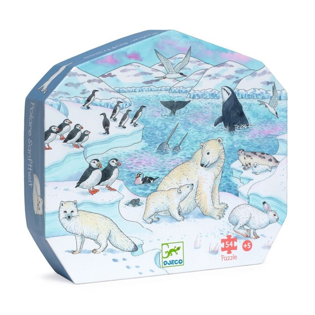 Puzzle silueta suavidad polar - Djeco