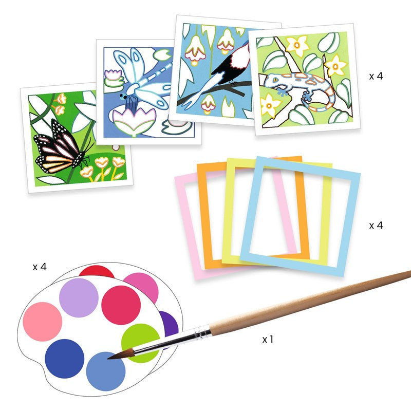 Tarjetas para pintar Indonesia - Djeco