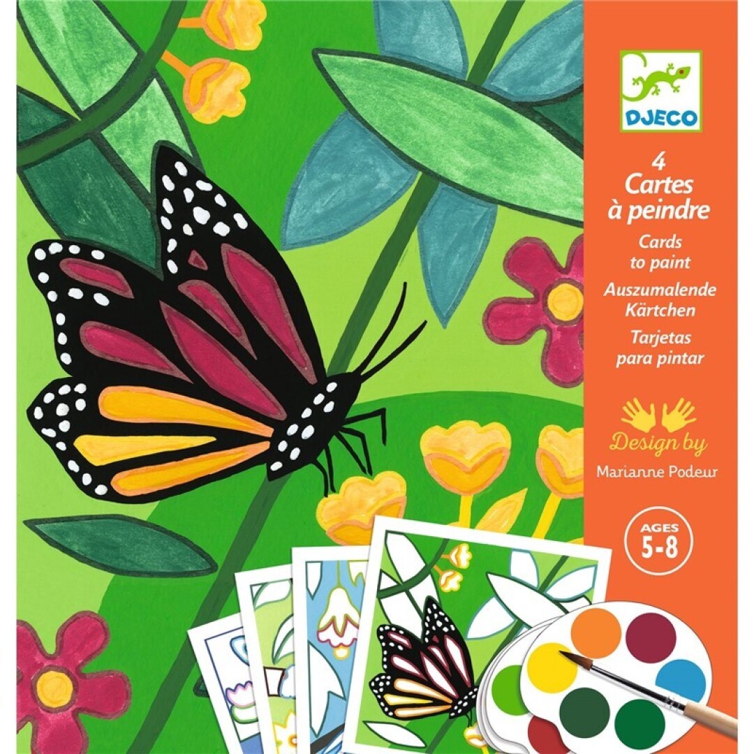 Tarjetas para pintar Indonesia - Djeco