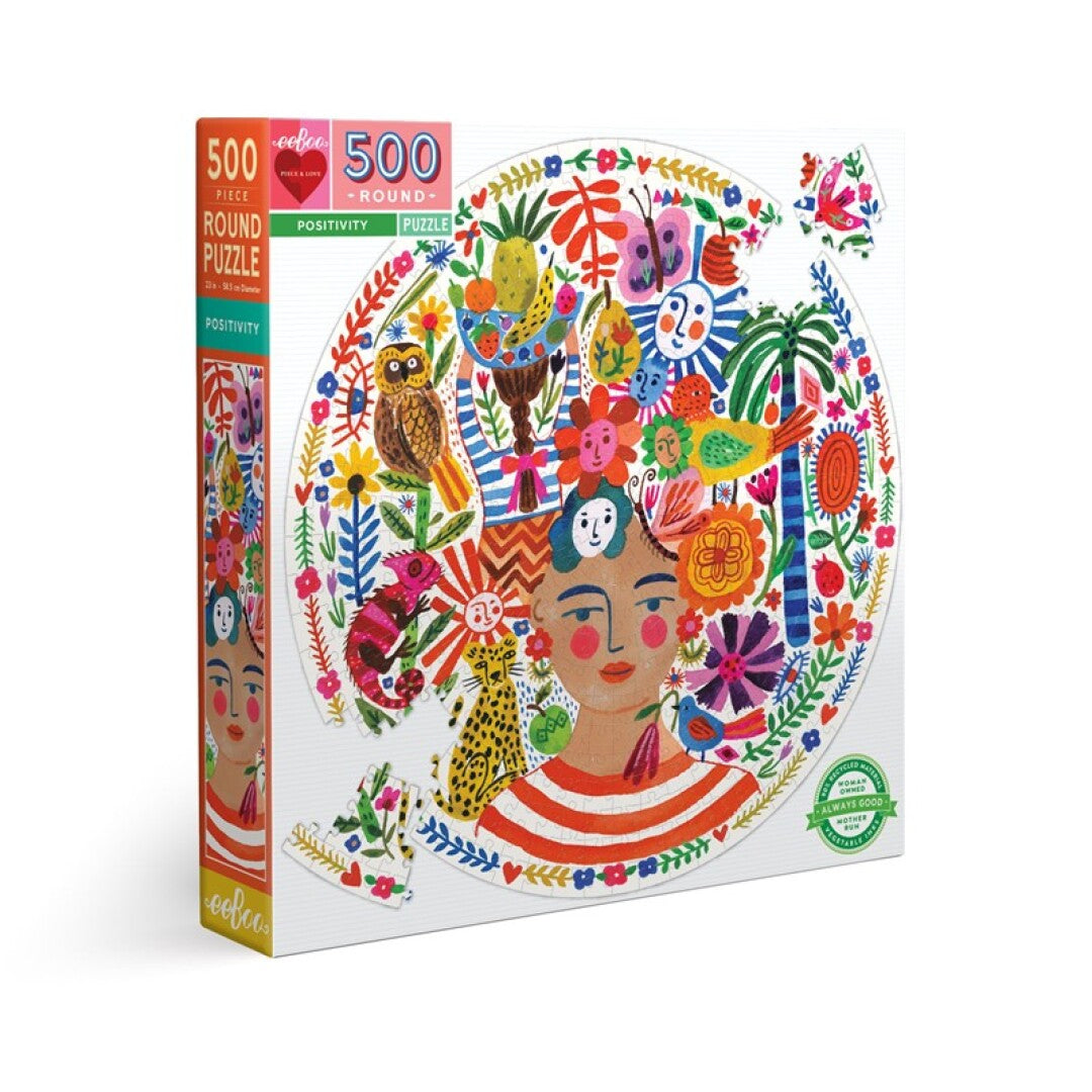 Puzzle redondo 500 piezas positividad – Eeboo