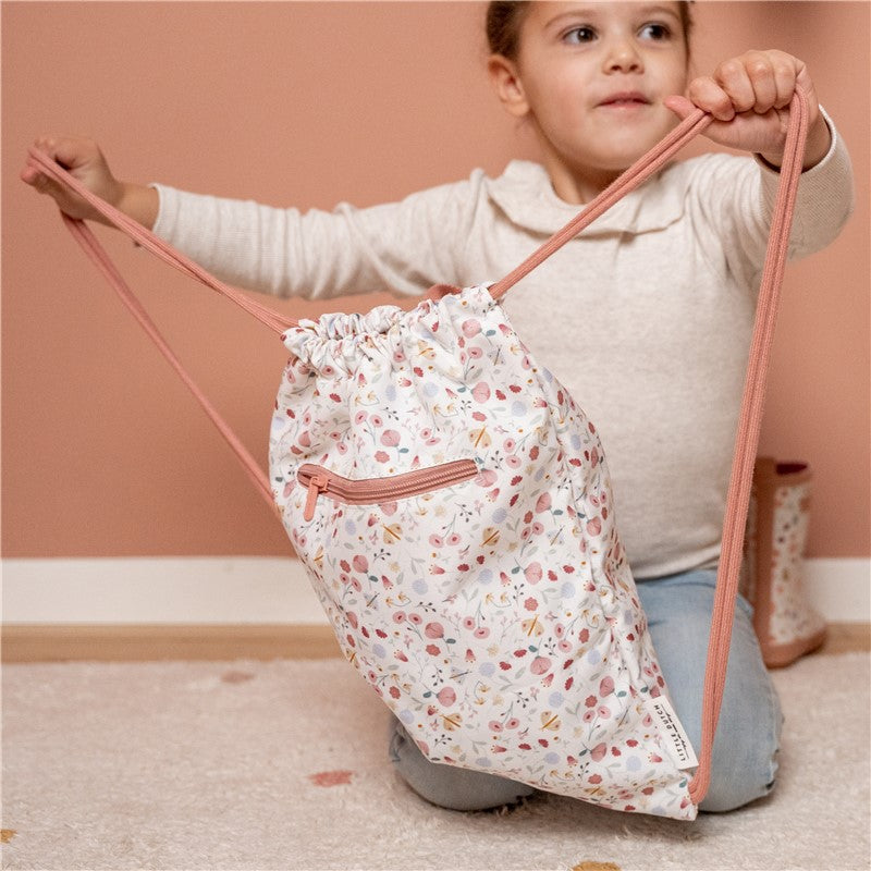 Mochila Saco Flores y mariposas
