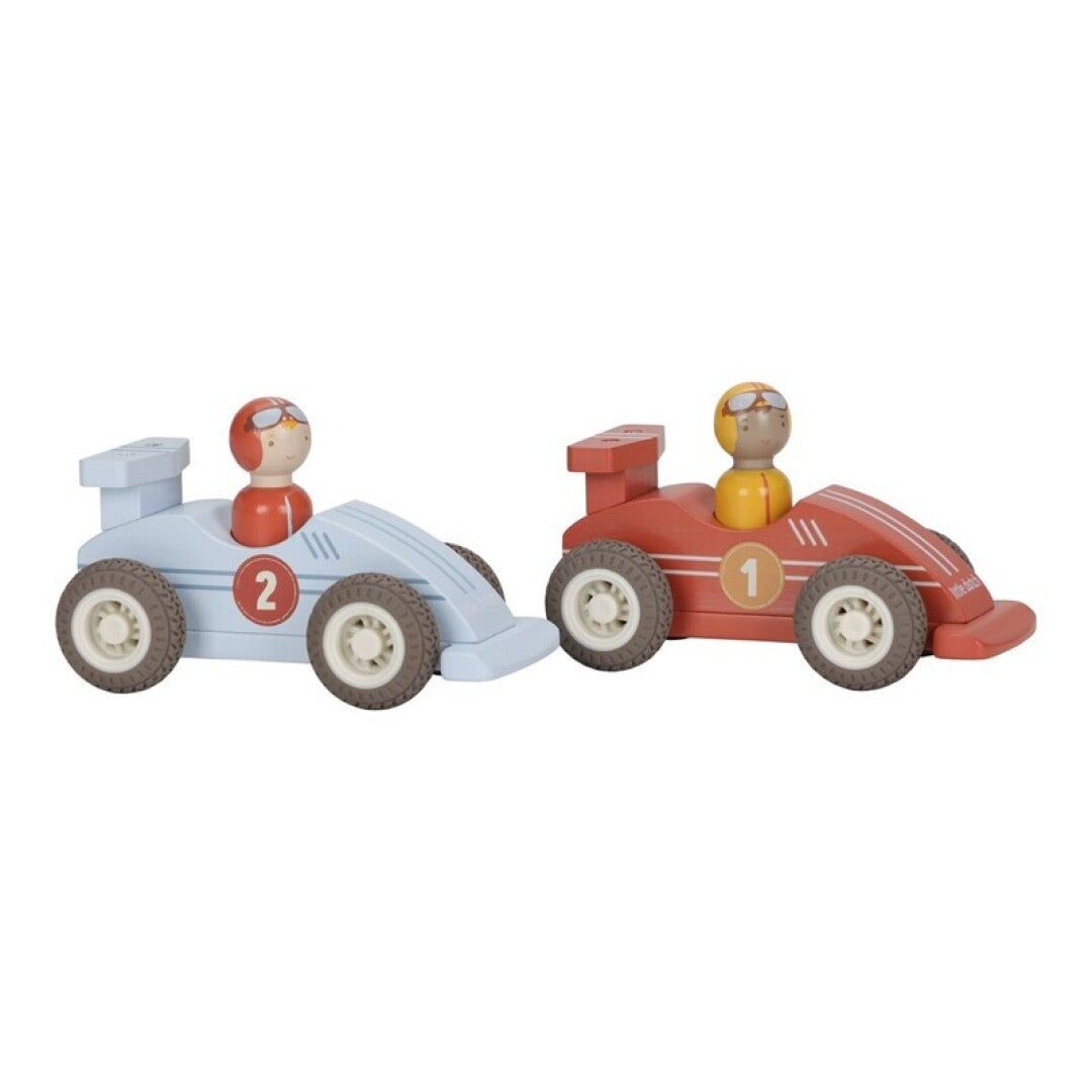 Set 2 coches de carrera Little dutch