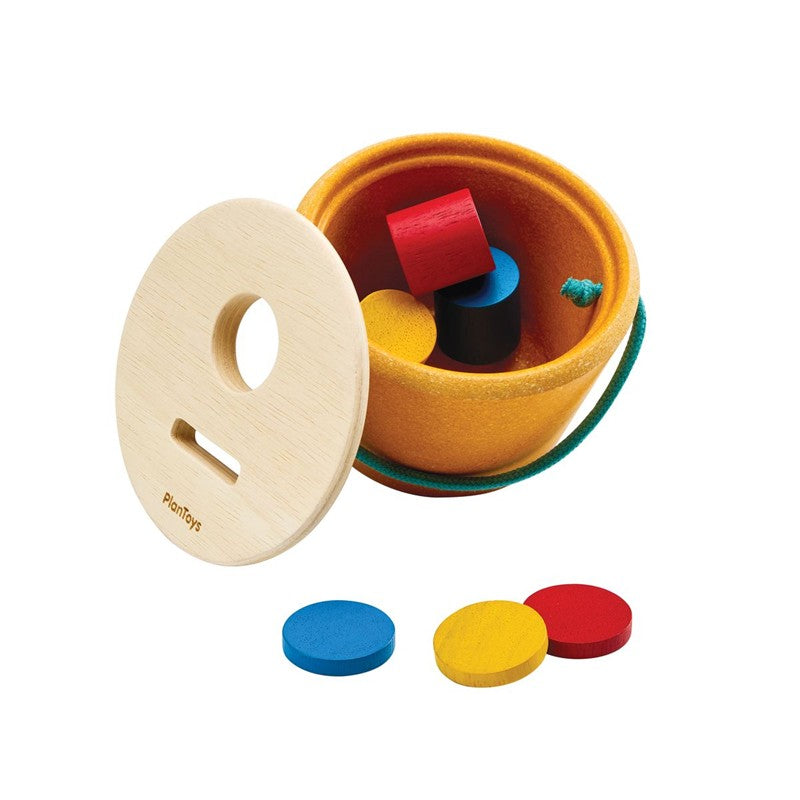 Cubo encajable Montessori de madera – PlanToys