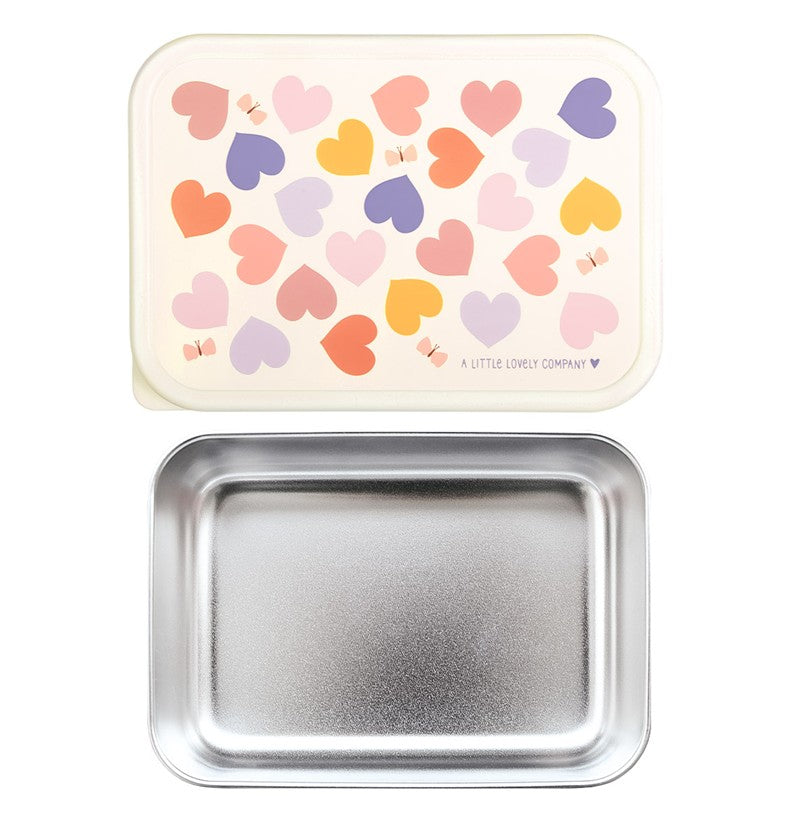 Caja almuerzo acero inox Corazón