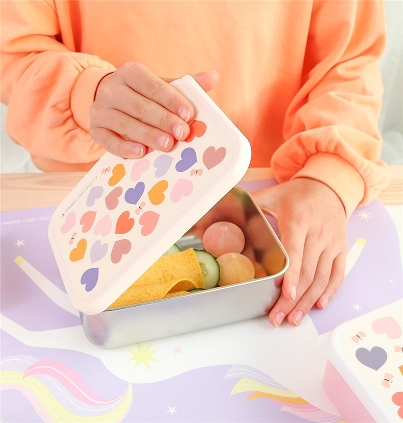 Caja almuerzo acero inox Corazón