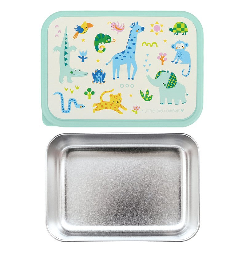 Caja almuerzo acero inox Jungla