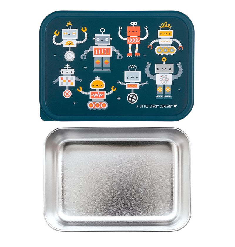 Caja almuerzo acero inox Robots