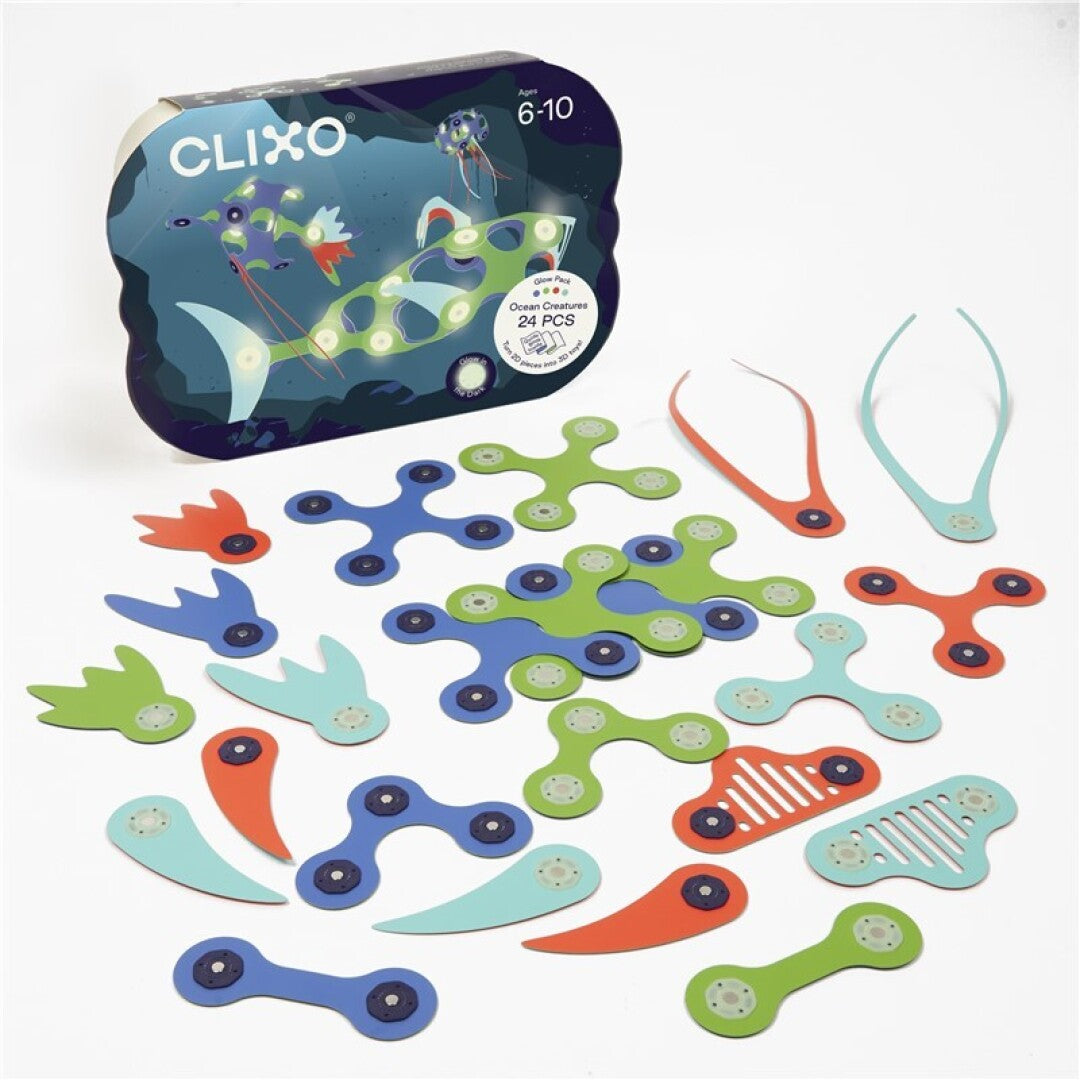 Ocean Creatures Pack 24 piezas - Clixo