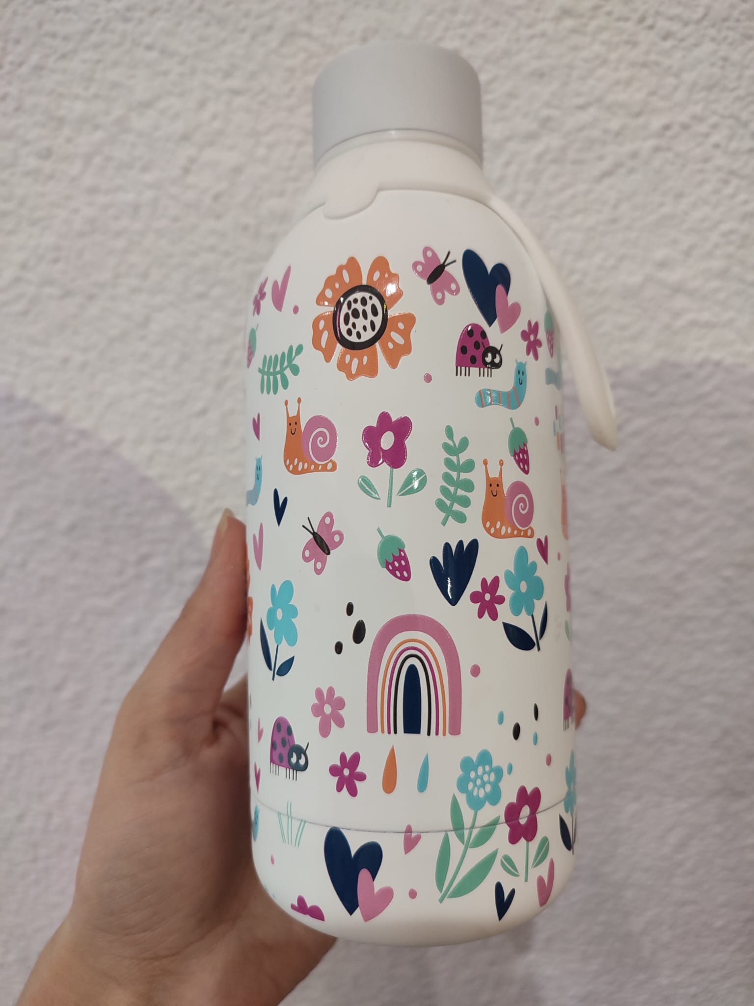Botella térmica acero 500ml Ice flowers