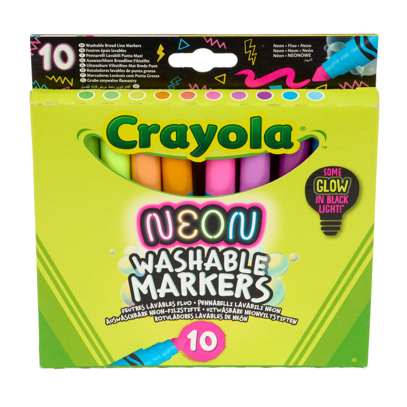 10 rotuladores lavables NEON - Crayola