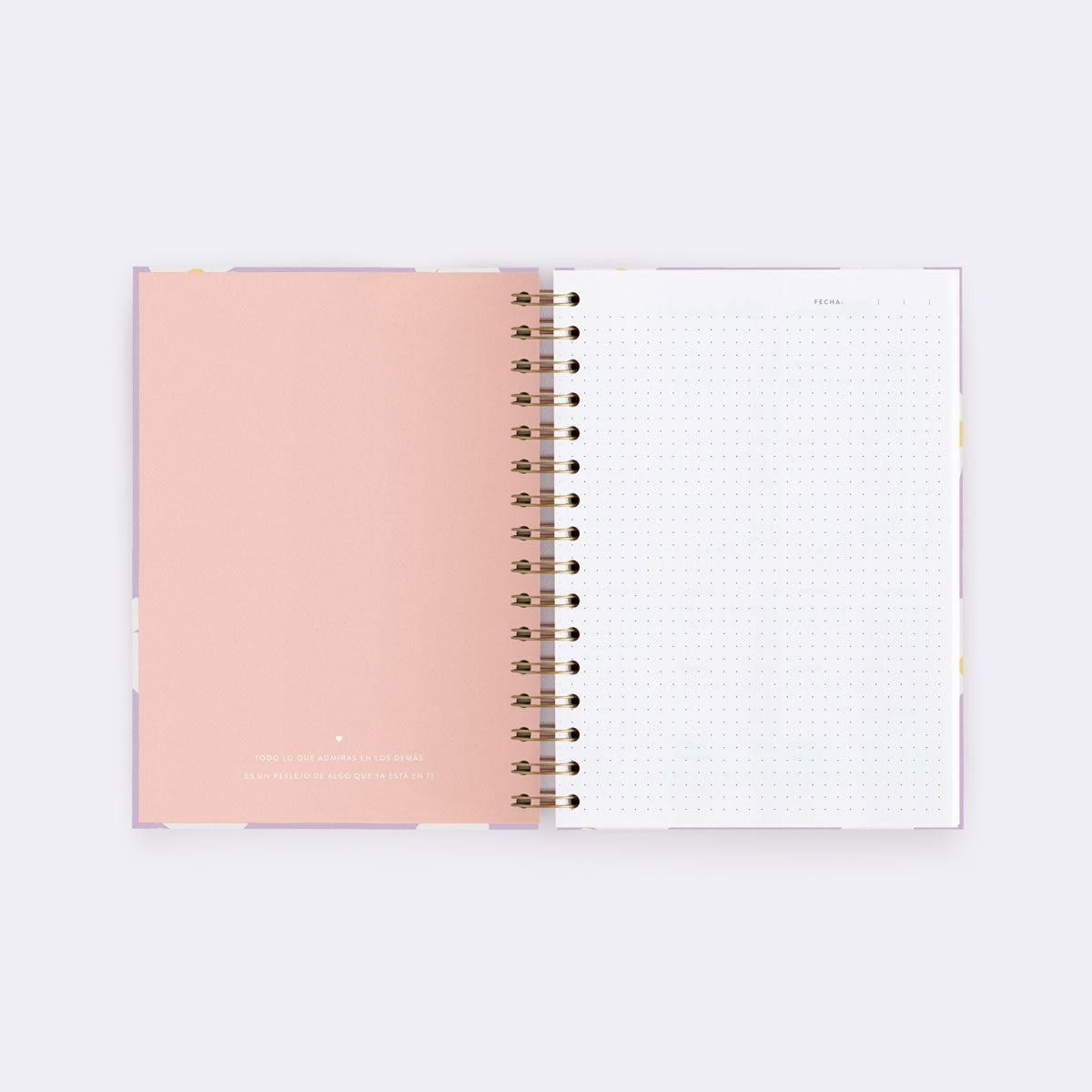 Cuaderno A5 floral puntos