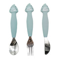 Set 3  Cubiertos Silicona Mr. Shark