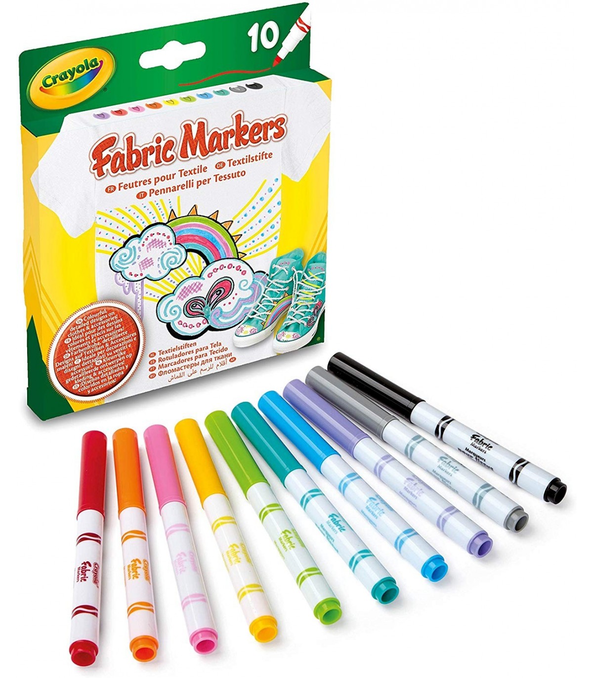 10 Rotuladores para tela - Crayola