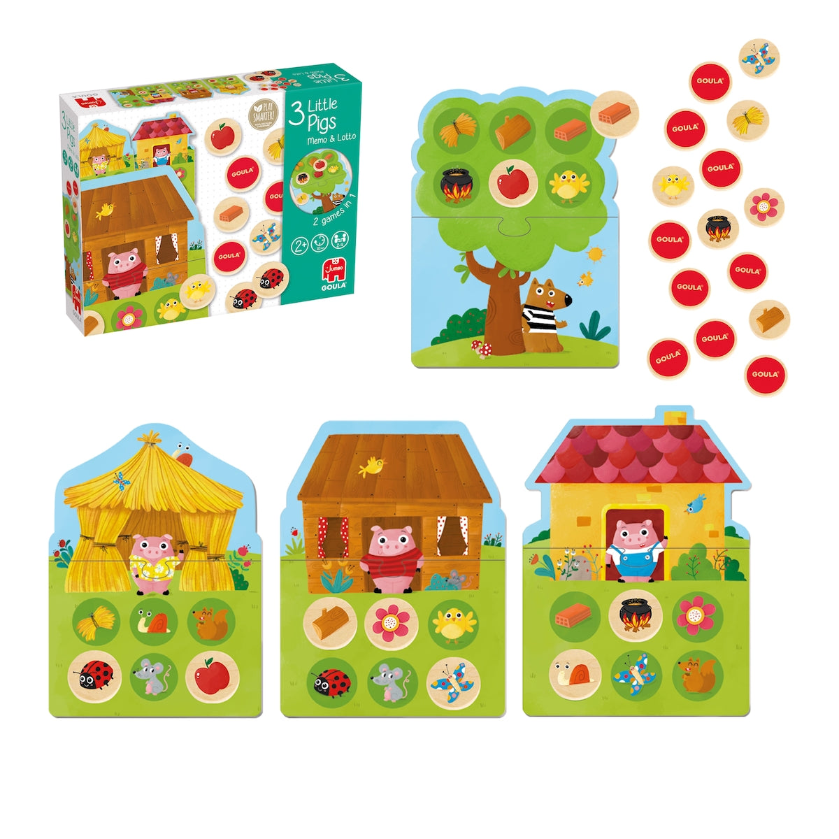 3 Little Pigs Memo y loto - Goula