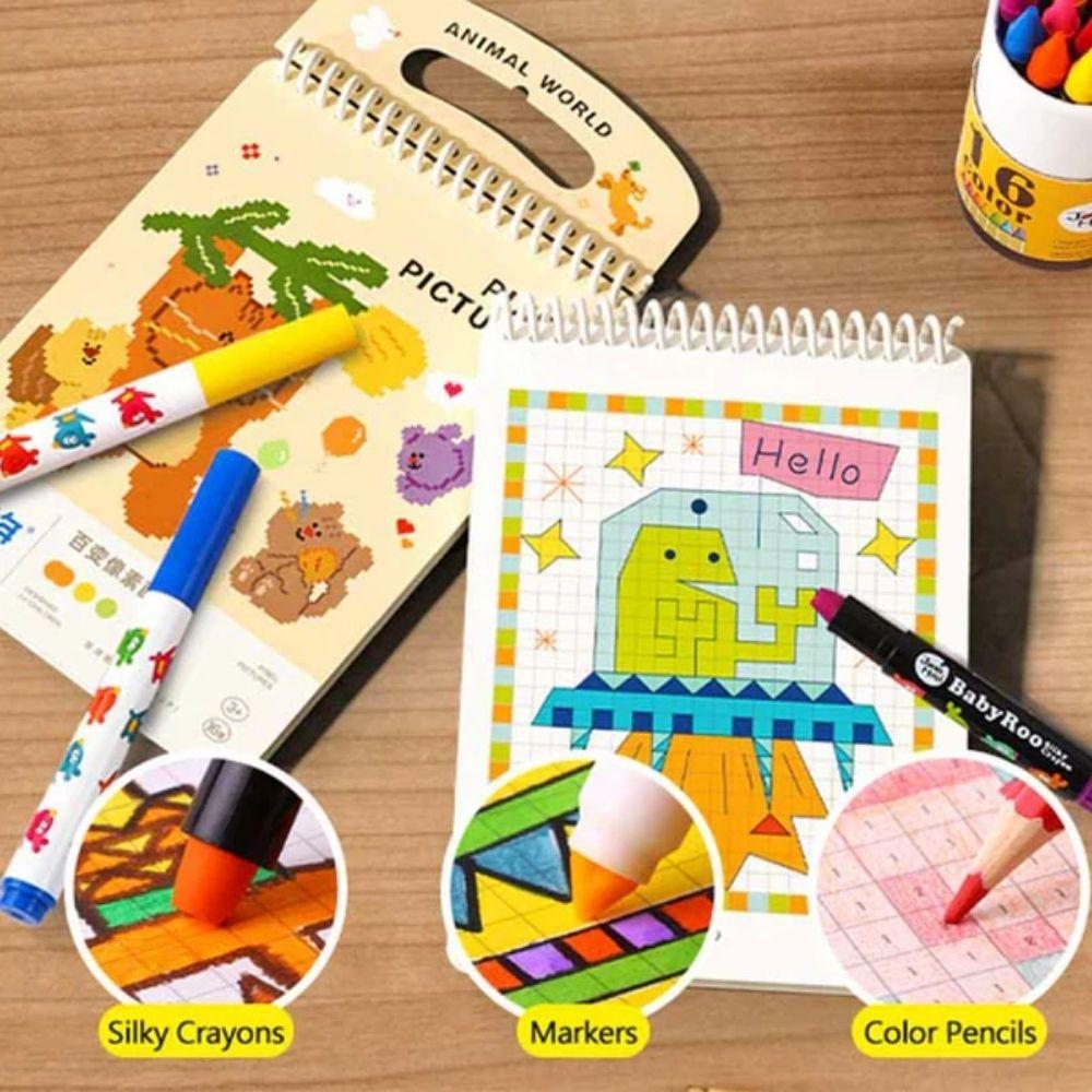Cuaderno Pixel Art Animal World - Jar meló
