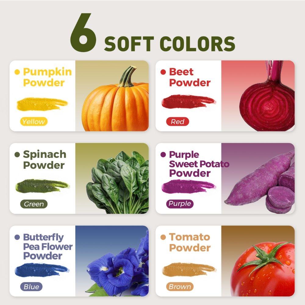 Pintura vegetal en polvo natural (6 colores) - Jar Meló